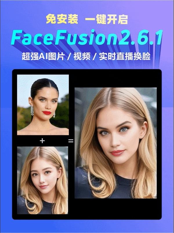 最新FaceFusion，一键AI视频焕脸，最全三步教学，还赠免费学习工具，解压即用！