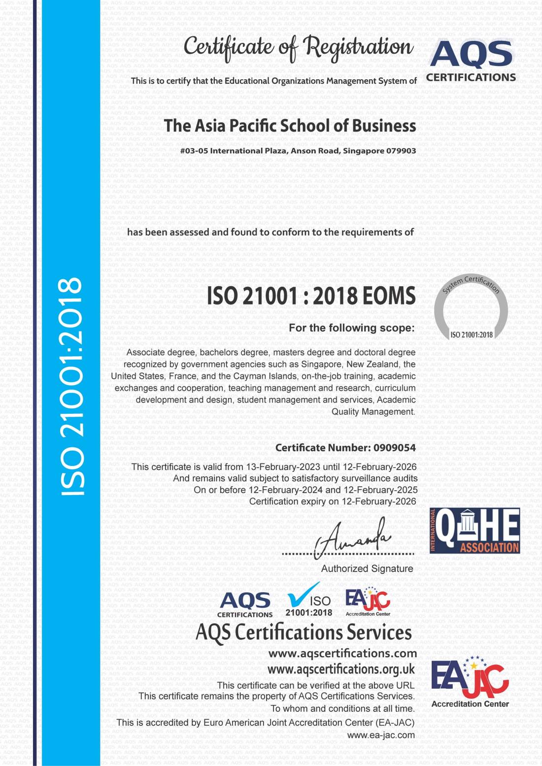 1676349819427457.jpg ASIA ISO 21001 CERTIFICAATE.jpg