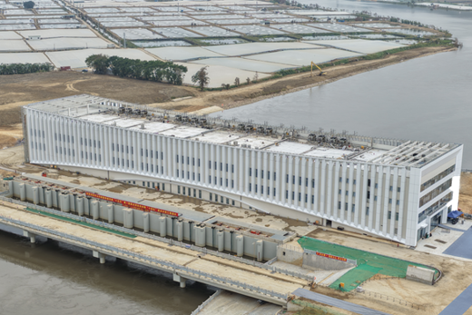 亚洲单体流量最大泵站正式通水