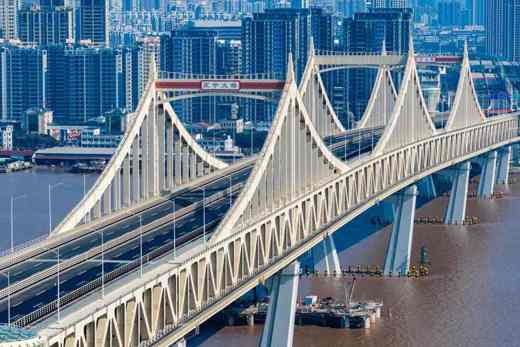 国内最大跨度公轨两用多塔刚性悬索桥永宁大桥正式通车