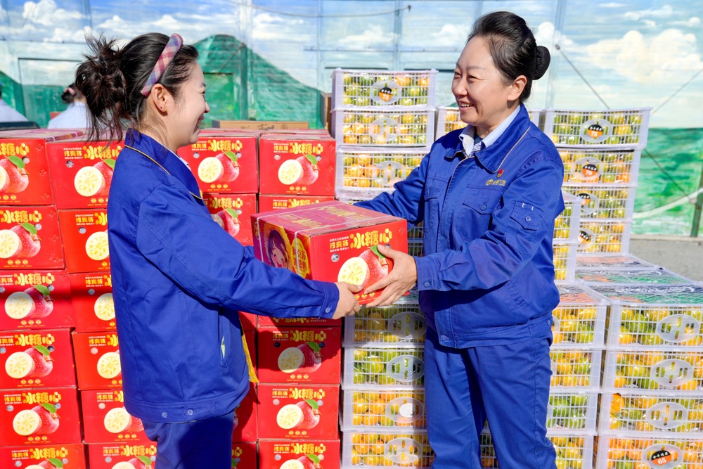 图为_工会主席慰问职工照片